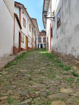 Stone path in ancient city Stock Photos