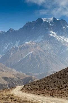 Stone path in the mountains Stock Photos