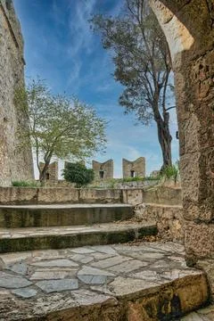 Stone path in Nafplio Stock Photos
