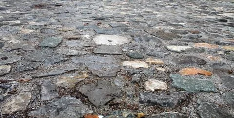 Stone path in the old town Stock Photos