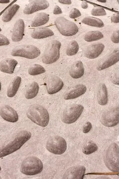 Stone path pattern texture background Foto stock