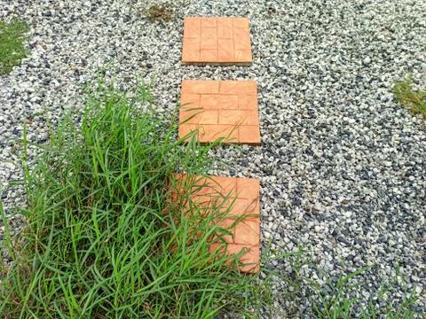 Stone path way Stock Photos