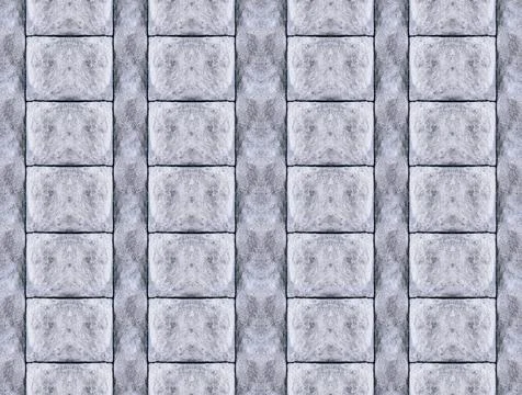 Stone pattern vertical row cobble symmetrical pattern. Geometric stone design 스톡 사진