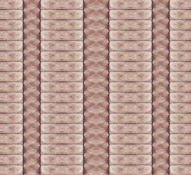 Stone pattern vertical row cobble symmetrical pattern. Geometric stone design 스톡 사진