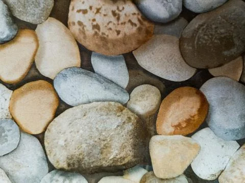 Stone Pattern Wallpaper Texture Background Decorative Pebble Wall Surface Design Fotos de archivo