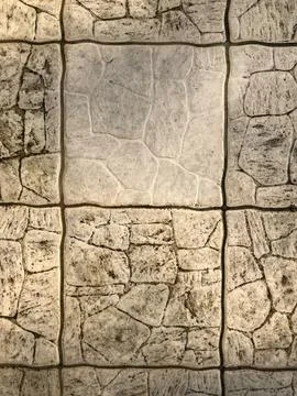 Stone Patterned Tiles Grid 스톡 사진