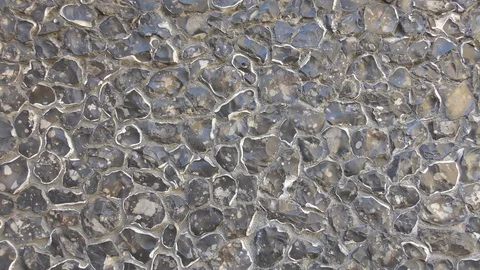 Stone patterns on an ancient wall. Stock Footage 77284431