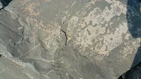 Stone patterns on large rocks background... | Stock Video | Pond5