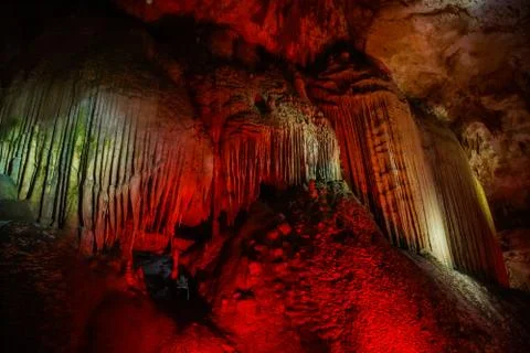 Stone patterns Prometheus Cave Stock Photos