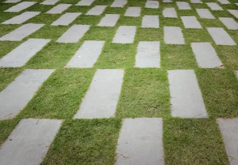 Stone pave decorated background Stock Photos