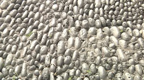 Stone Pavement Stock Footage 9877769