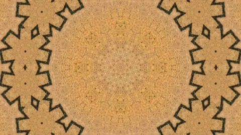 Stone pavement kaleidoscope abstract pattern background Stock Footage 341283074