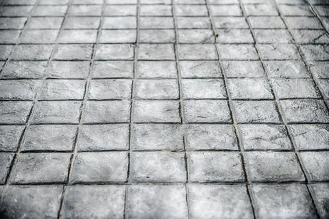 Stone pavement in perspective Stock Photos