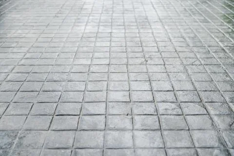 Stone pavement in perspective Stock Photos