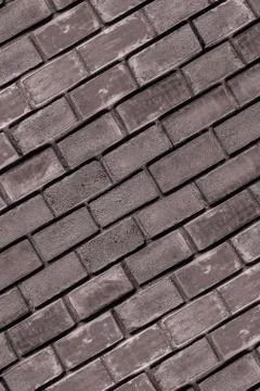 Stone paving brick pattern terracotta brown close up background urban basis Stock Photos