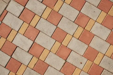 Stone paving slab Stock Photos