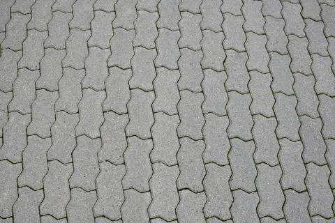 Stone paving slabs lined in rows in full frame Stock Photos