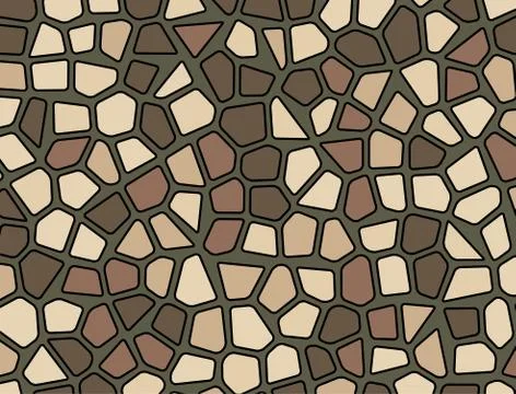 Stone pebble texture mosaic vector background wallpaper Stock Illustration
