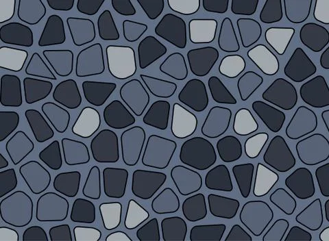 Stone pebble texture mosaic vector background wallpaper Stock Illustration