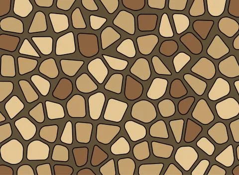 Stone pebble texture mosaic vector background wallpaper Stock Illustration