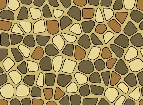 Stone pebble texture mosaic vector background wallpaper Stock Illustration