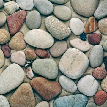Stone pebbles background Stock Photos
