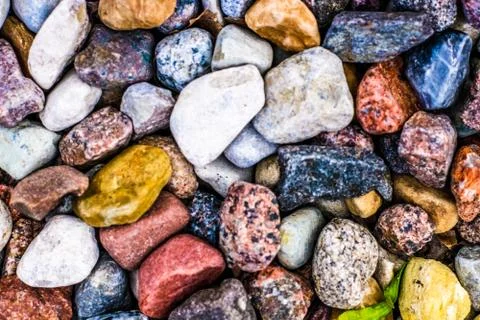 Stone pebbles background texture, landscape architecture Stock Photos
