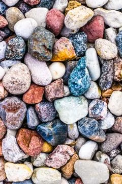 Stone pebbles background texture, landscape architecture Stock Photos