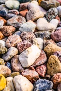 Stone pebbles background texture, landscape architecture Stock Photos