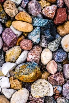 Stone pebbles background texture, landscape architecture Stock Photos