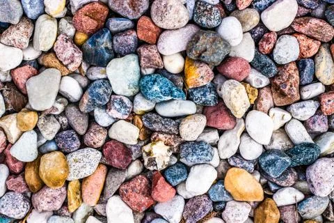 Stone pebbles background texture, landscape architecture Stock Photos