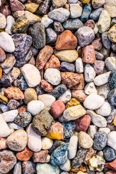 Stone pebbles background texture, landscape architecture Stock Photos