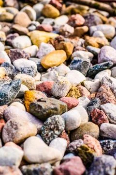 Stone pebbles background texture, landscape architecture Stock Photos