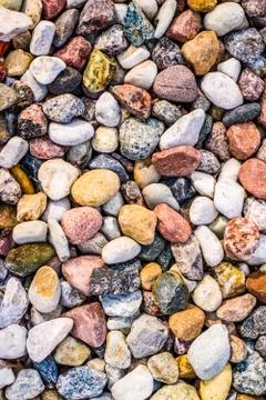 Stone pebbles background texture, landscape architecture Stock Photos