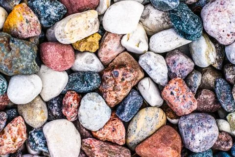 Stone pebbles background texture, landscape architecture Stock Photos