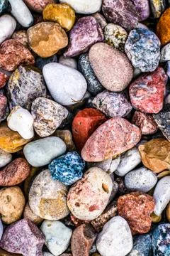 Stone pebbles background texture, landscape architecture Stock Photos