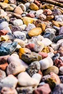 Stone pebbles background texture, landscape architecture Stock Photos