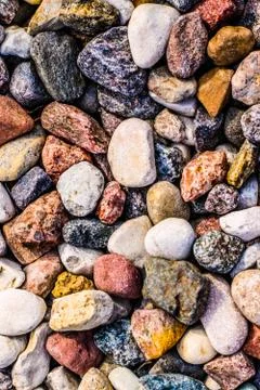 Stone pebbles background texture, landscape architecture Stock Photos