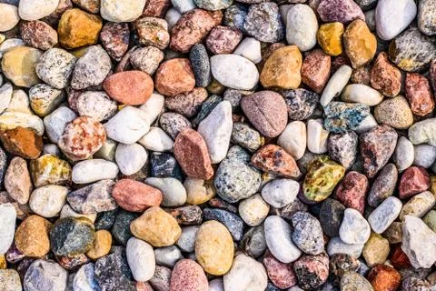 Stone pebbles background texture, landscape architecture Stock Photos