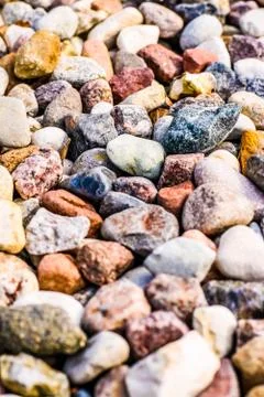 Stone pebbles background texture, landscape architecture Stock Photos