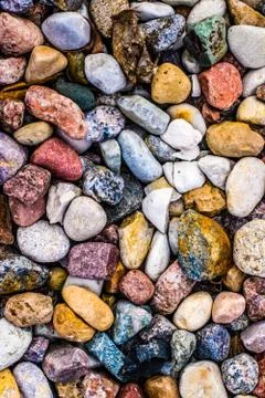 Stone pebbles background texture, landscape architecture Stock Photos