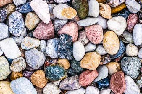Stone pebbles background texture, landscape architecture Stock Photos
