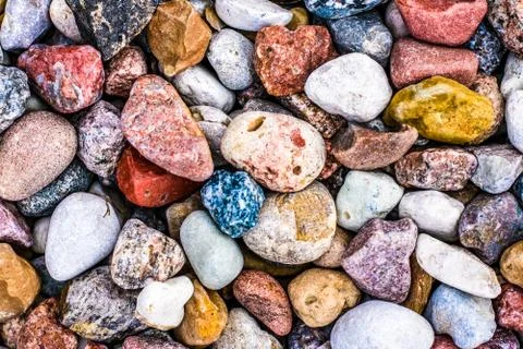 Stone pebbles background texture, landscape architecture Stock Photos