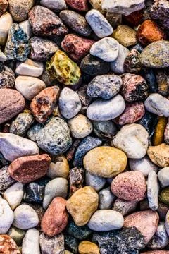 Stone pebbles background texture, landscape architecture Stock Photos