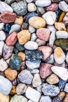 Stone pebbles background texture, landscape architecture Stock Photos