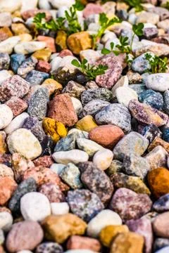 Stone pebbles background texture, landscape architecture Stock Photos