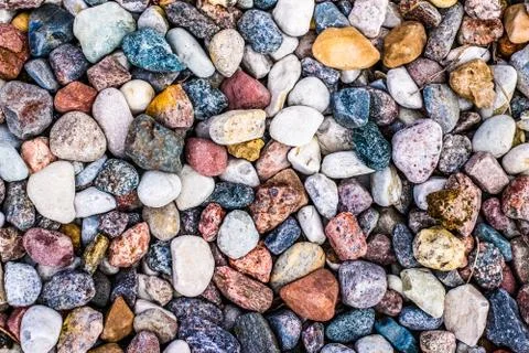 Stone pebbles background texture, landscape architecture Stock Photos