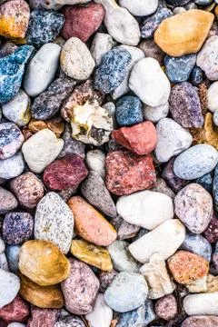 Stone pebbles background texture, landscape architecture Stock Photos
