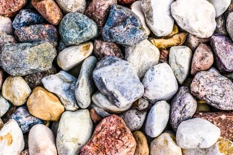 Stone pebbles background texture, landscape architecture Stock Photos