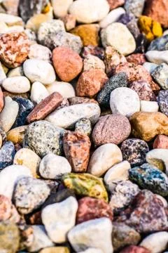 Stone pebbles background texture, landscape architecture Stock Photos